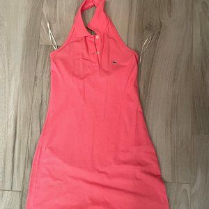 Lacoste Pique Polo Halter Dress
